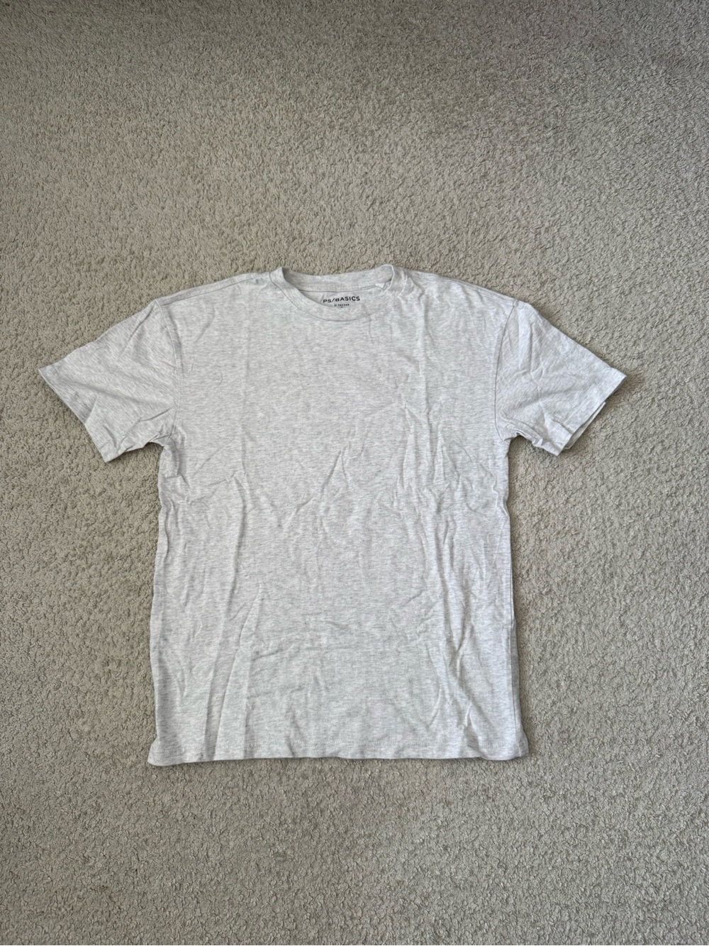 PacSun Men's Crew Neck T-Shirt - Heather Light Gray